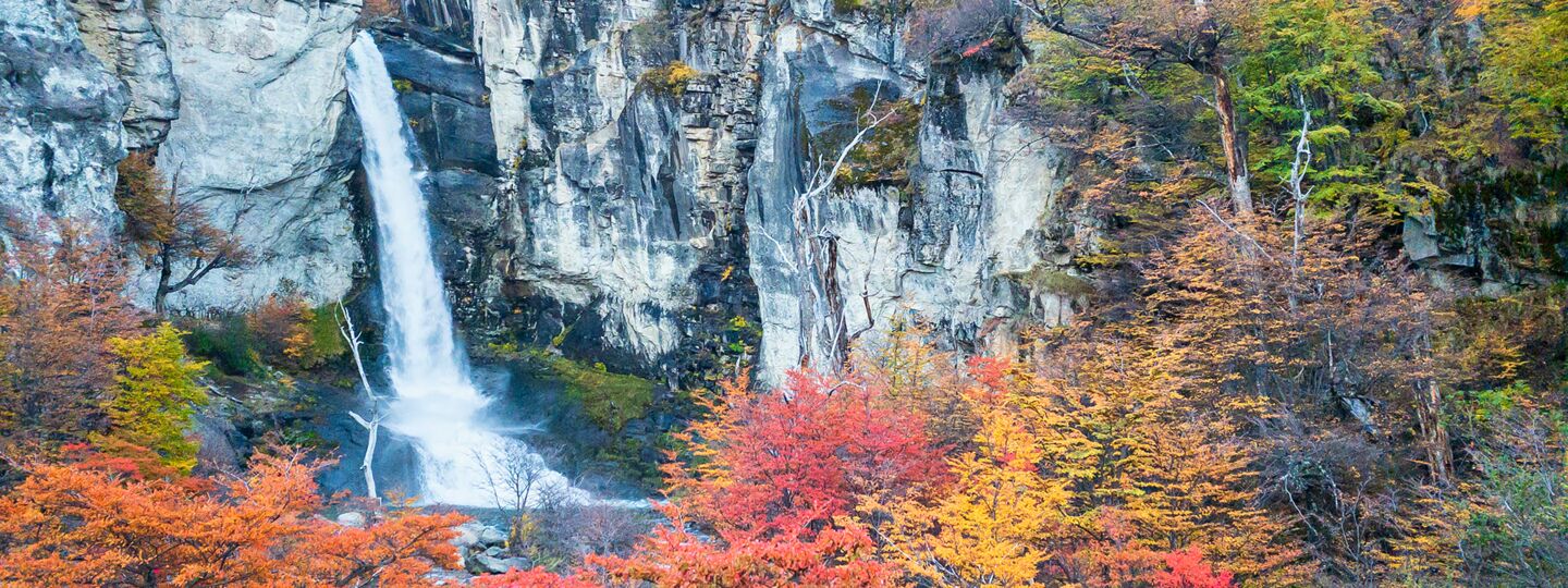 The Chorrillo del Salto waterfall in autumn, 3.5 km from the town centre