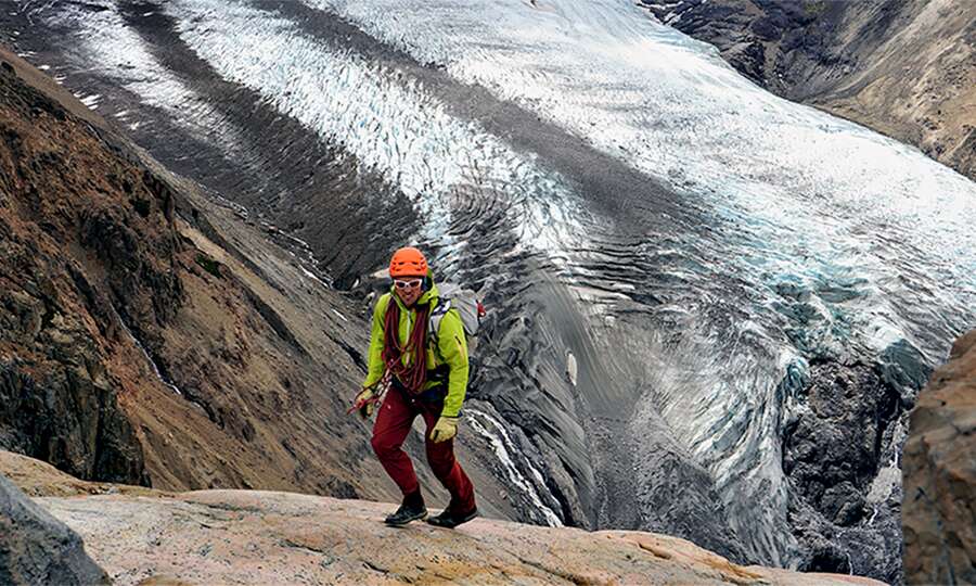 View of the Cagliero glacier