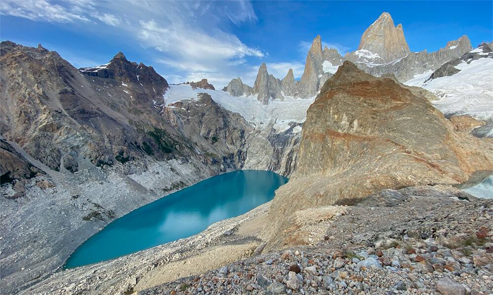 La Laguna Sucia desde el mirador natural al que se baja desde la morena