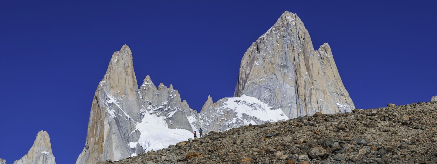 The last stretch of the trail to Laguna De los Tres, at the foot of Fitz Roy