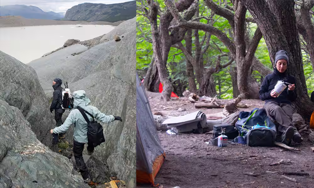 Fotógrafos acampando y explorando el Parque Nacional Los Glaciares