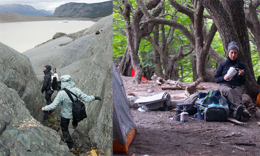 Fotógrafos acampando y explorando el Parque Nacional Los Glaciares