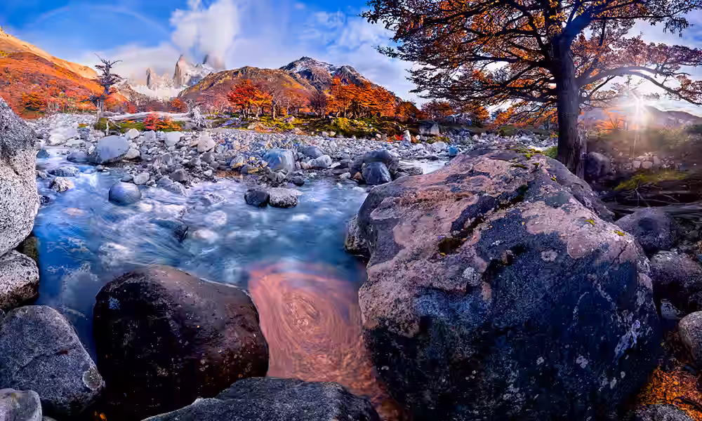 Colores otoñales en el Parque Nacional Los Glaciares
